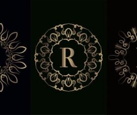 Vector logo for mandala decorative frame