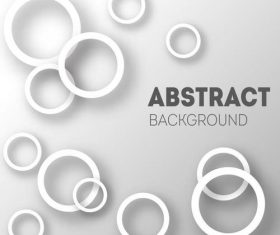 White circle background vector