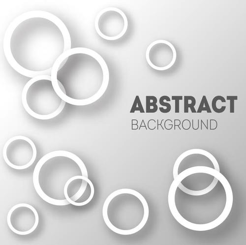 White circle background vector