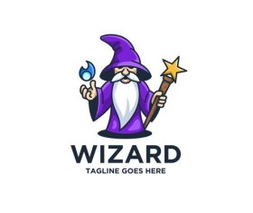 Wizard logo vector