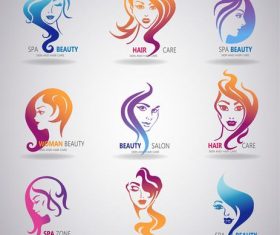 Woman beauty logo vector
