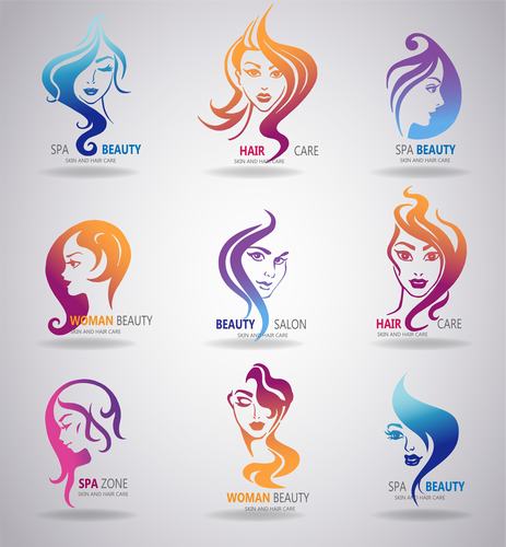 Woman beauty logo vector