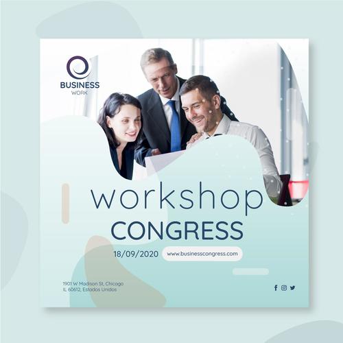 Workshop congress vector