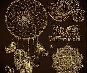 Yoga studio illustration vector
