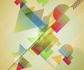 Abstract geometric colorful background vector