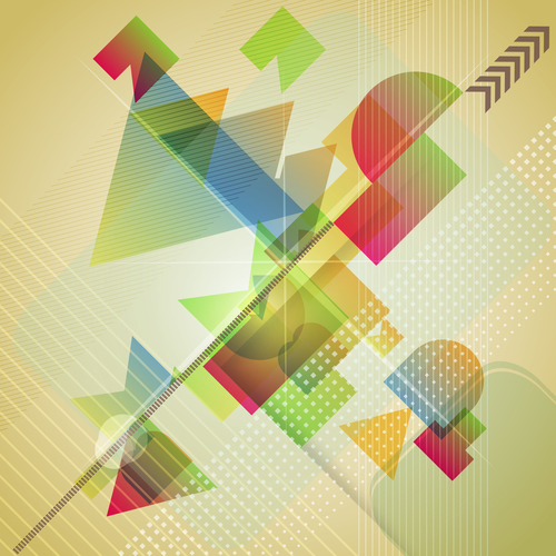 Abstract geometric colorful background vector