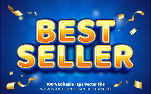 Best seller editable eps text effect vector
