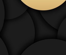 Black arc and beige arc background vector