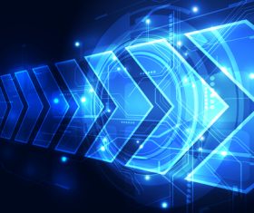 Blue modern abstract background vector