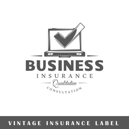 Business insurance card vector