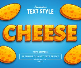 CHEESE vector text effect