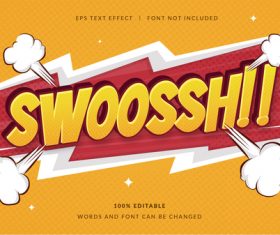 COMIC vector text effect