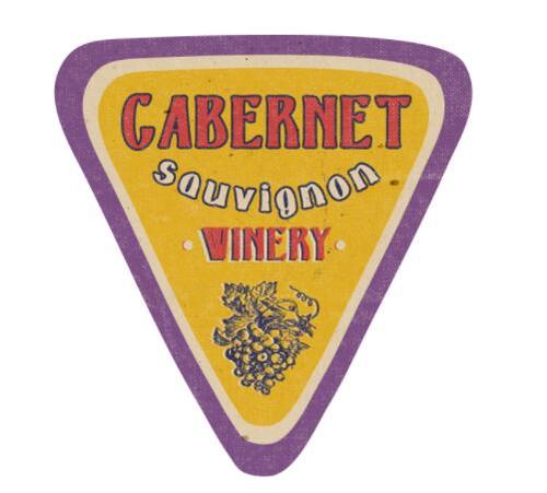 Cabernet label vector