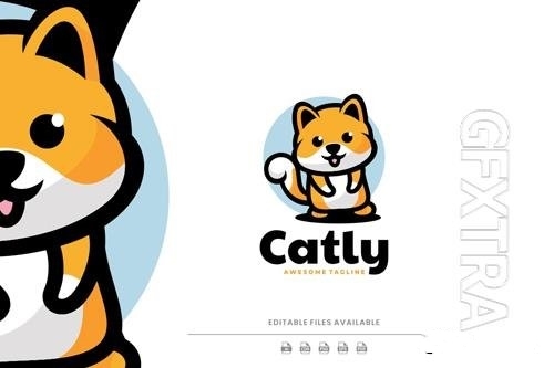 Cat Simple Logo vector