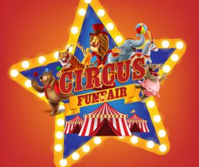 Circus billboard vector