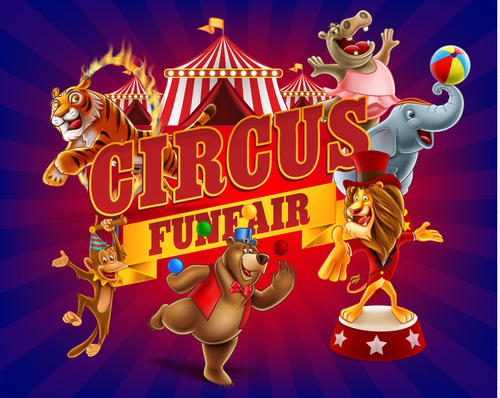 Circus welcomes you to advertise vector