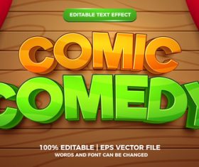 Comic comedy cartoon style 3d vector