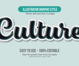 Culture illustrator graphic style vector