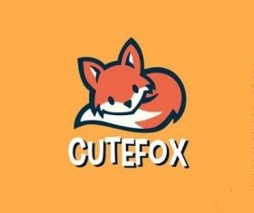 Cute Fox Logo vector