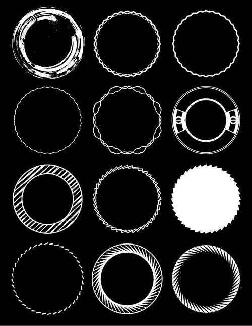 Different circle element vector