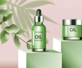 Eucalyptus oil cosmetic vector