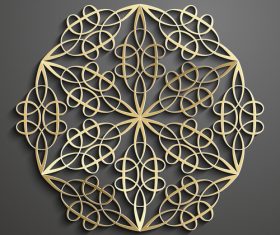 Exquisite geometric combination pattern background vector