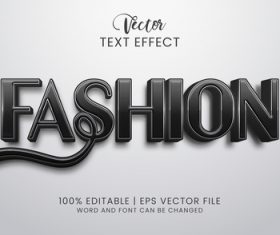 Fashion text effect vector