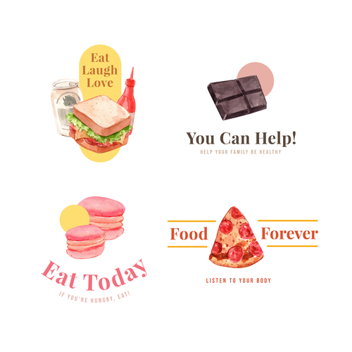 Food forever vector