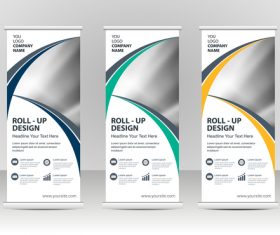 Geometric cover vertical banners vector