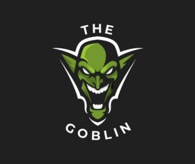 Goblin logo design vector