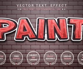 Graffity vector text effect vector