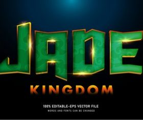 JADE text effect vector