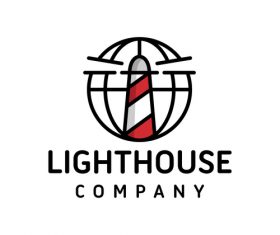 Lighthouse company logo vector