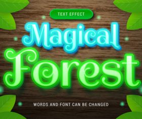 Magical forest vector