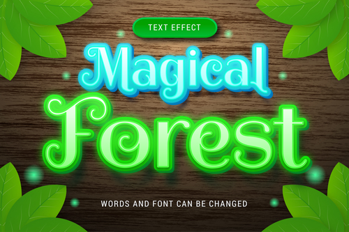 Magical forest vector