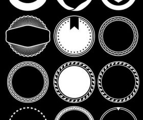 Multilateral graphic circle element vector