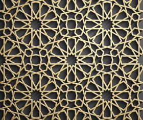 Openwork pattern decoration background vector