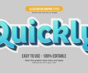 QUICKLY illustrator graphic style vector