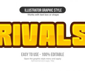 Rivals illustrator graphic style vector