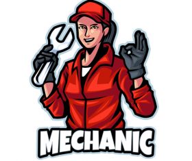 Service logo design template vector