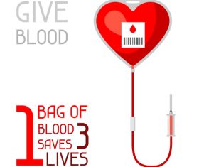 We need your blood to save people vector