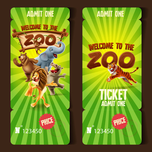 Zoo banner vector