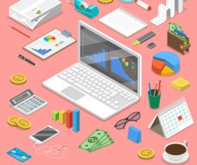 Accounting illustration vector