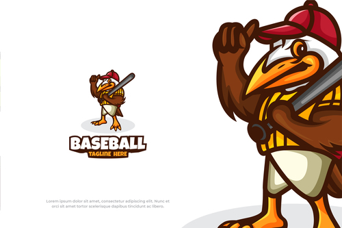 Baseball sport logo vector
