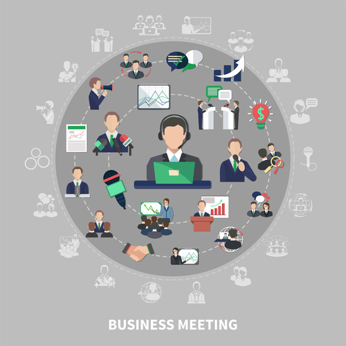 Business meeting vector