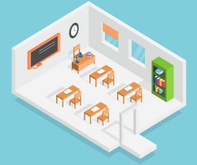 Classroom concept design vector