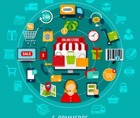 Concept e-commerce vector