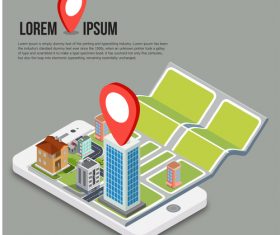 Concept positioning design vector