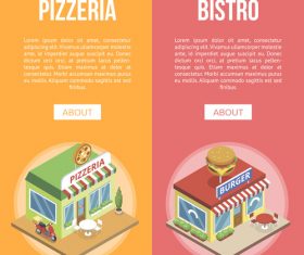 Food store design vector