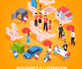 Insurance illustration vector